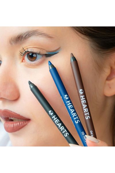 Hearts Hearts Waterproof Eyeliner Pencil - Blue 05
