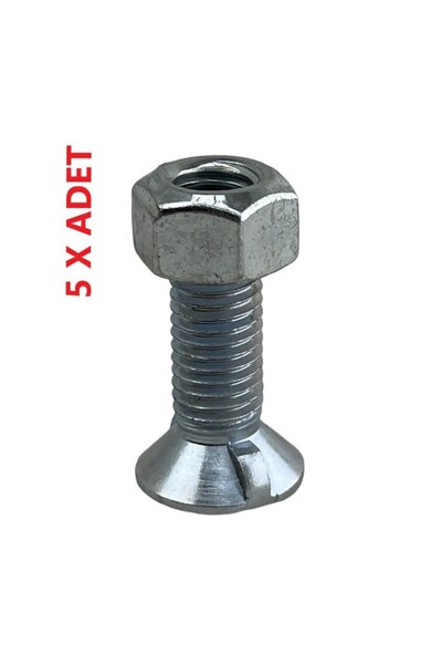 TarımGaraj Alpler Sıkma Somunlu Pulluk Bıçak Civatası 5 Adet