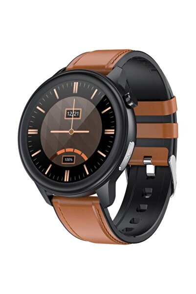 MAXCOM Ceas inteligent FW46 Xenon, curea TPU, ecran TFT de 1,3", IP67, Bluetooth, Android/iOS (negru)