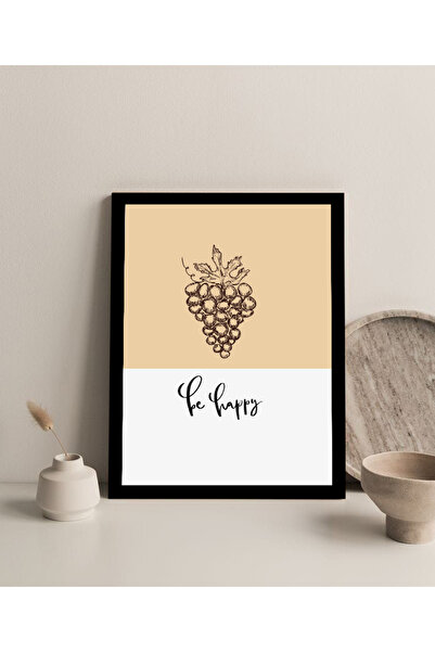 Harikabirev Tablou MDF cu aspect de cadru fără ramă (fi fericit) 1 | ÇTKMDF