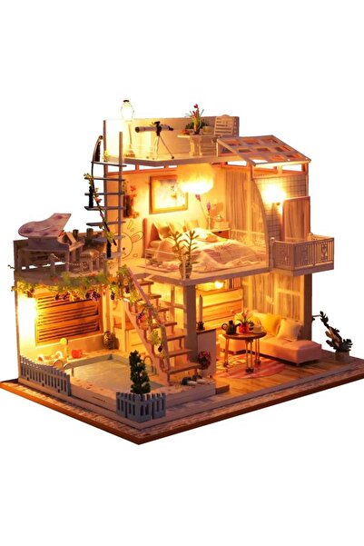 OEM Interactive game, educational, model, assembly house, miniature, House with telescope, DIY