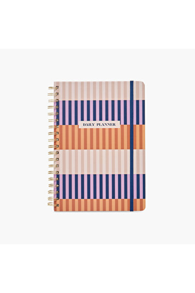 Lifestyle مخطط يومي حلزوني مخطط، غلاف مقوى، 64 صفحة