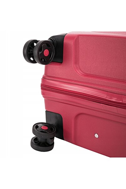 WINGS BRAND Set de bagaje WINGS PHOENIX, 3 piese, polipropilenă, încuietoare TSA, roșu vin