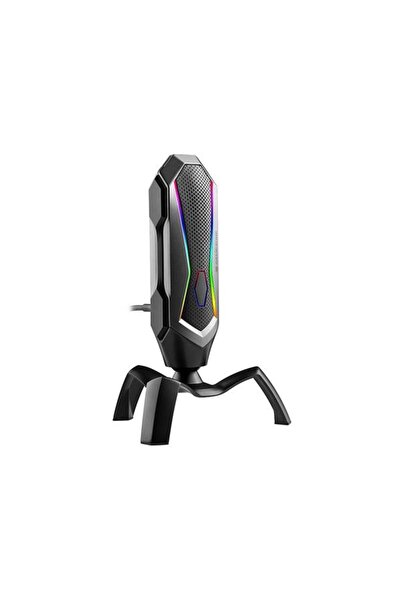 Tracer Microfon Spider, USB-C, iluminare RGB, reducere zgomot, negru