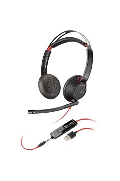 Poly Casti Call Center Blackwire C5220, USB, Microfon (Negru)