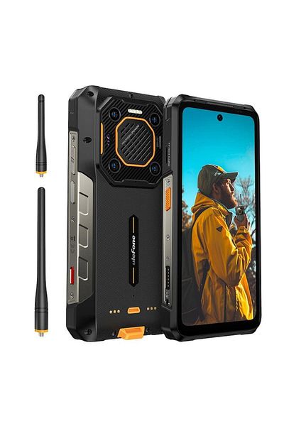 ULEFONE Stație walkie-talkie Armor 26 Ultra, 5G, 6,78 inci, 120Hz, 24 GB RAM, 512 GB bandă UHF/VHF, NFC, 4 W, 15600 mAh