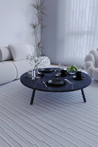 Y&A KIRAASYON YUVARLAK KATLANABİLİR AYAKLI YER SOFRASI