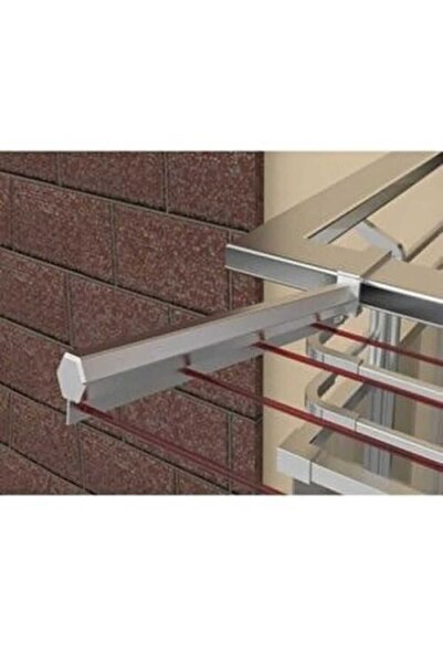 ÇEÇEN HOME Paslanmaz %100 Alüminyum Kare Balkon Küpeşte - Cam Balkon Askısı -...