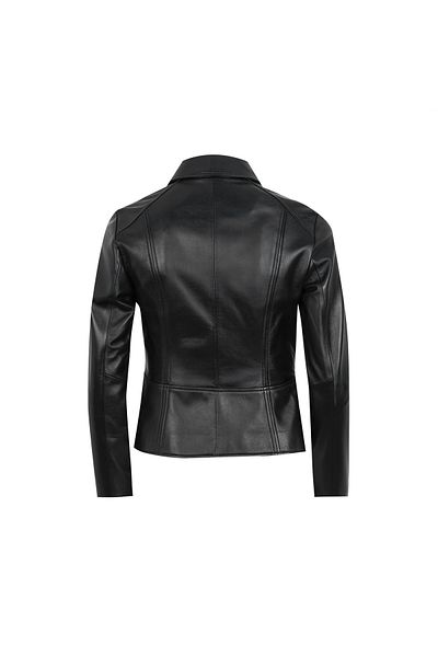Desa Women's Black Fit Leather Jacket