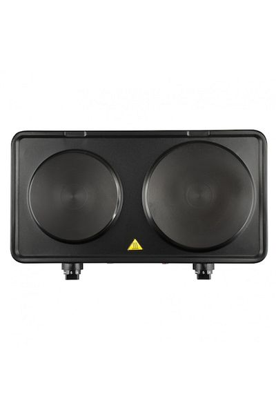 Girmi Electric Hot Plate - PE36 Black, 2 Burners, Separate Control, 2500W