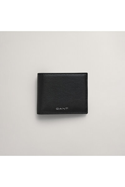 Gant Erkek Siyah Deri Logolu Cüzdan