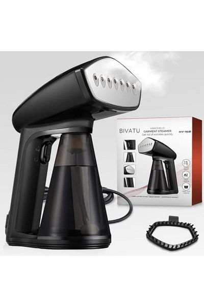 SHEWOW BIVATU 1640W Handheld Clothes Steamer – 260ML Water Tank, Stainless Steel Steam Plate, Portable Tr