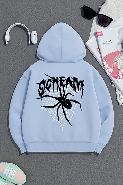 uyguntarz Scream Printed Oversize Sweatshirt
