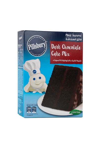 Pillsbury مزيج كيك الشوكولاتة الداكنة الرطب، 485 غرام