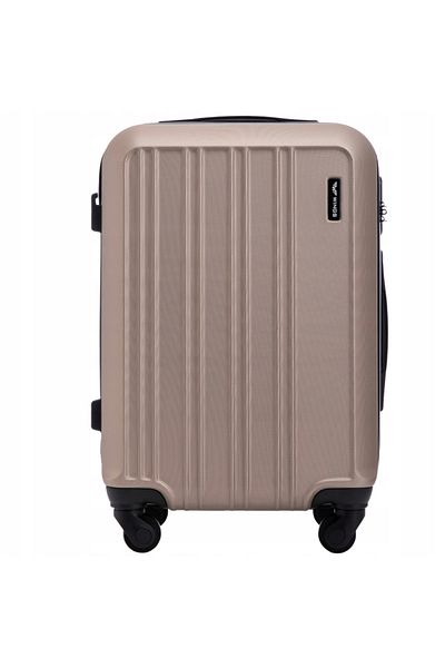 WINGS BRAND Wings Harrier 20" Gold Cabin Luggage - Lightweight ABS with TSA Lock