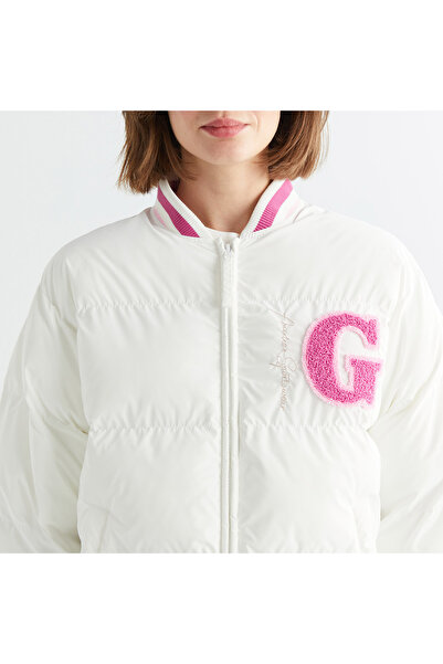 Gant Kadın Krem Hakim Yaka Logolu Bomber Ceket