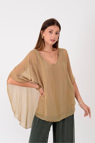 Park Moda 66014 BLUZ DE MĂTĂRI CU DETALII GUPTĂ LA SPATE