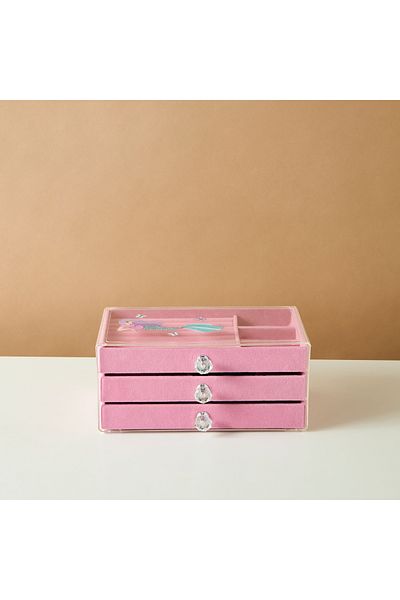 Lifestyle Mermaid 3-Compartment Jewellery Organiser - 24x14x11cms