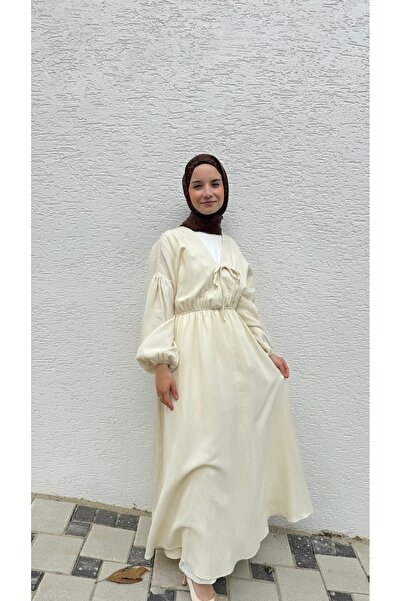 BURKAY Μοντέρνο φόρεμα με κορδόνια με χαλαρή εφαρμογή – για καθημερινές και κομψές συνδυασμές