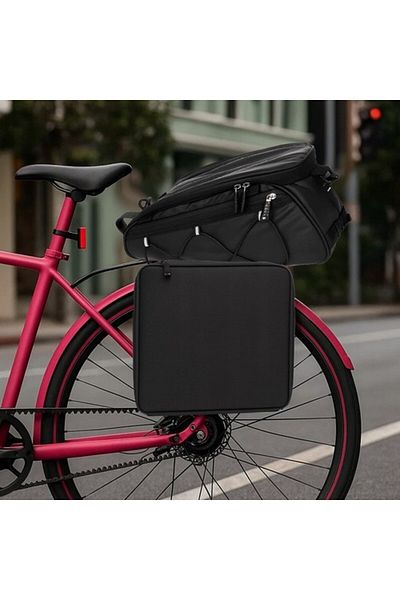 zola Geanta modulara bicicleta 3 piese, impermeabila,termoizolanta,reflectorizanta, 16x36.5x17/26x26x6 cm