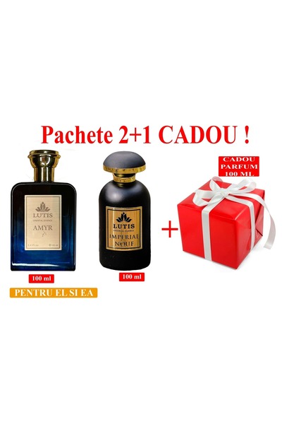 PA Pachet Parfum Arabesc El si Ea Amyr 100 ml - Imperial Nouf 100 ml+Parfum 100 ml Cadou surpriza