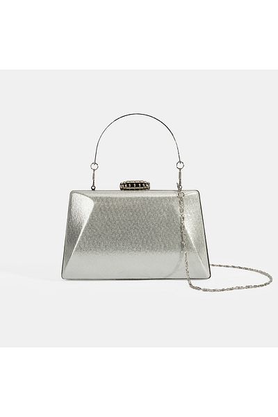 Desa Women's Silver Evening Handbag