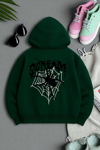 uyguntarz Scream Printed Oversize Sweatshirt