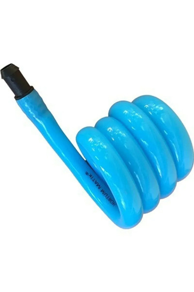 TOPALAKTİCARET Wc Taharet Hortumu Kıvrımlı Taharet Matik Mavi Renkli