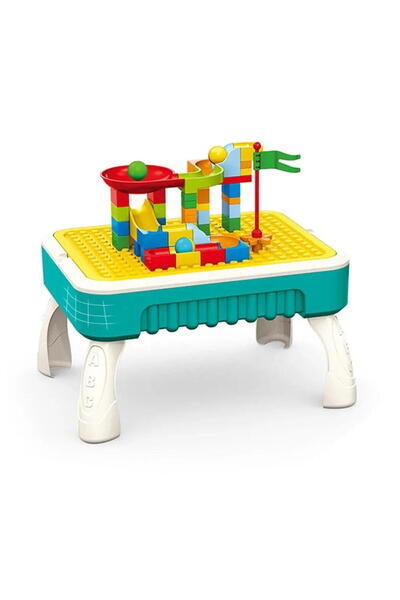 SMARTECH Children's Play Table, Multifunctional 2 in 1, Sponge, 58 Cubes Included