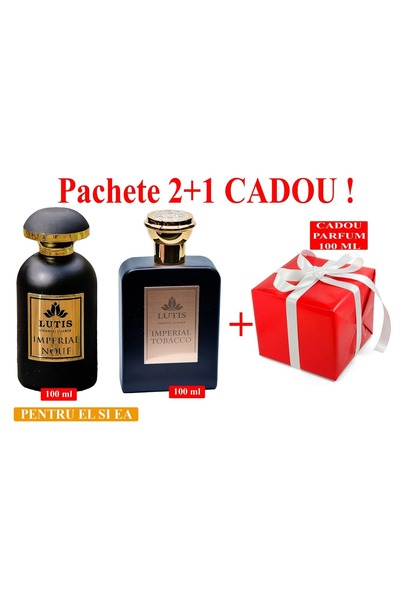 PA Pachet Parfum Arabesc El si Ea Imperial Tobacco 100 ml - Imperial Nouf 100 ml+Parfum 100 ml Cadou