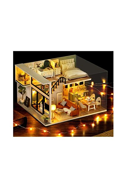 OEM Joc interactiv, educational, macheta casuta de asamblat, miniatura, Modern House, DIY