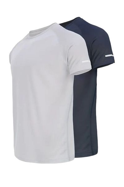 Karatopak 2 Pack Athletic Technical Performance Sports T-Shirts with Quick Dry Feature