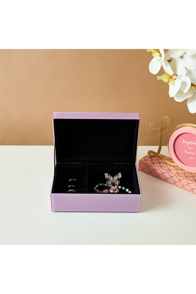 Lifestyle صندوق مجوهرات زجاجي على شكل حورية البحر - 20×13×8 سم