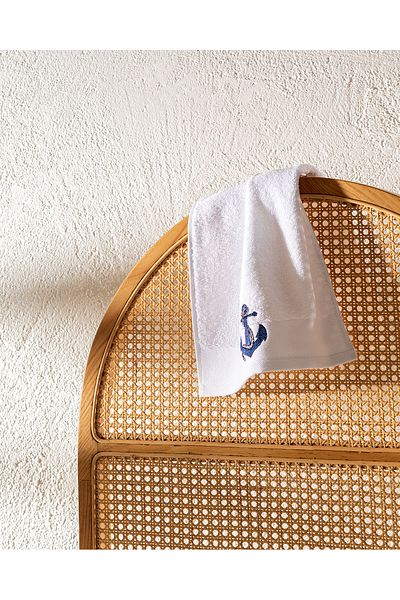 Madame Coco Lory 2-Piece 100% Cotton Hand Towels - White - 30X50 cm