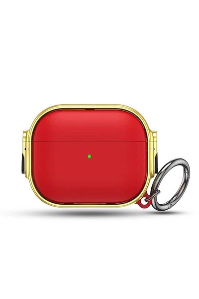 Timebox Protective case for Apple Airpods Pro, shockproof and anti-scratch - Luxury, Red/Gold