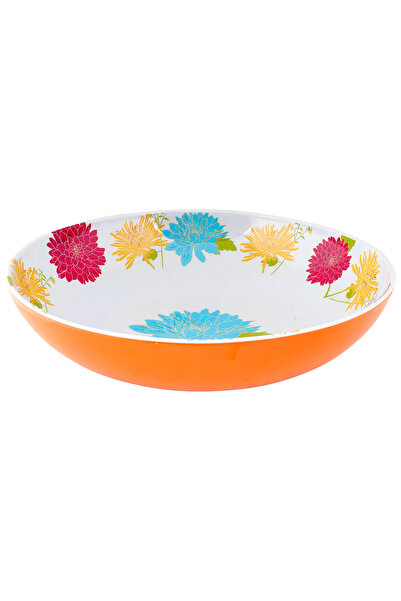 OEM GEMMA bowl with chrysanthemums and orange base, diameter 30cm