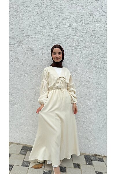 BURKAY Μοντέρνο φόρεμα με κορδόνια με χαλαρή εφαρμογή – για καθημερινές και κομψές συνδυασμές