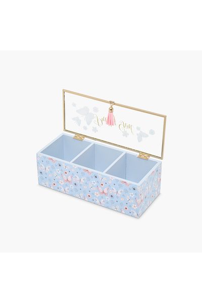 Lifestyle Butterfly Print Jewellery Organiser - 24x10x8 cms