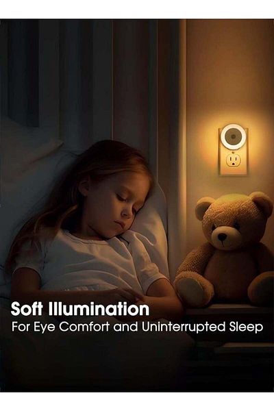 Taimi 6 Pack Nightlight Plug into Wall Night Light Sensor Led Night Light 0.5W yellow light