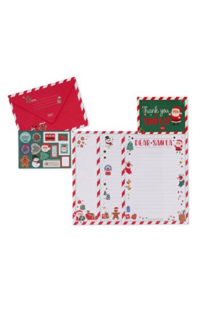 Legami Yılbaşı Santa Claus Letter Kit Yeniyıl Mektup Seti