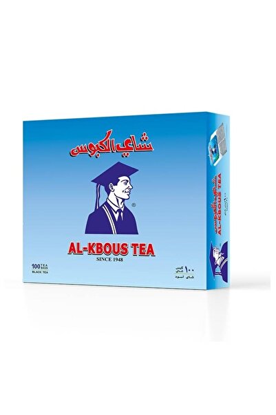 AL-KBOUS شاي الكبوس الأسود، 100 كيس شاي