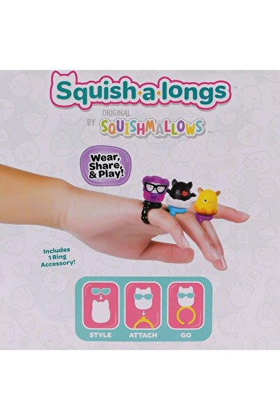 Genel Markalar Nessiworld AL0001 Squish a longs 2 Figür + Yüzük Sürpriz Paket Seri 2
