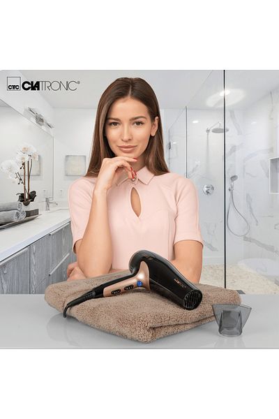 CLATRONIC Hair dryer, Clatronic, HT 3661, 2200 W, black