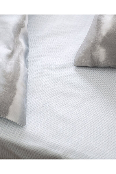 Madame Coco Leda Double 100% Cotton Ranforce Printed Duvet Cover Set - Gray