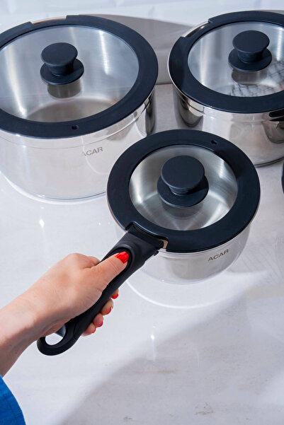 ACAR Mars 12 Piece Steel Cookware Set