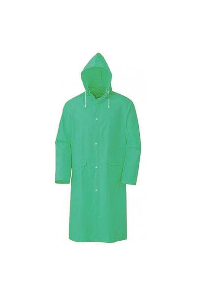 Evvano معطف واق من المطر فاخر بجيب بغطاء للرأس باللون الأخضر الكاكي - مقاس قي...