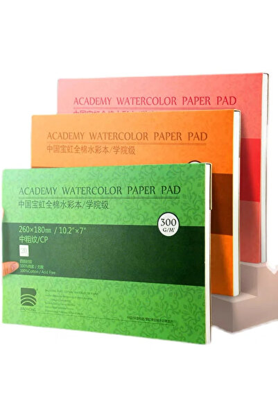 Choice 32K 200 جرام - وسادة ختم ورق الألوان المائية متوسطة الحبيبات 100% قطن 32K 16K 8K 20 ورقة 300 جرام/200 جرام ماء