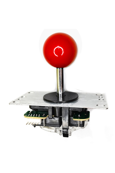 Choice Red Copy Sanwa Joystick 8 Way Arcade Stick Battop Round Top 5Pins Connector For USB Board PC Game Co