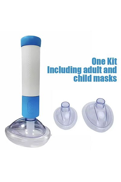 Choice Blue Anti Choking Device Life Saving Suction Emergency Anti Asphyxia CPR Training Mask First Aid Kit