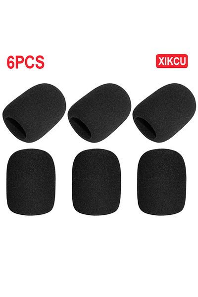Choice1 6PCS XIKCU 6pcs 1.57In Microphone Cover High Density Mic Windscreen Sponge Foam For Most Standard Mi